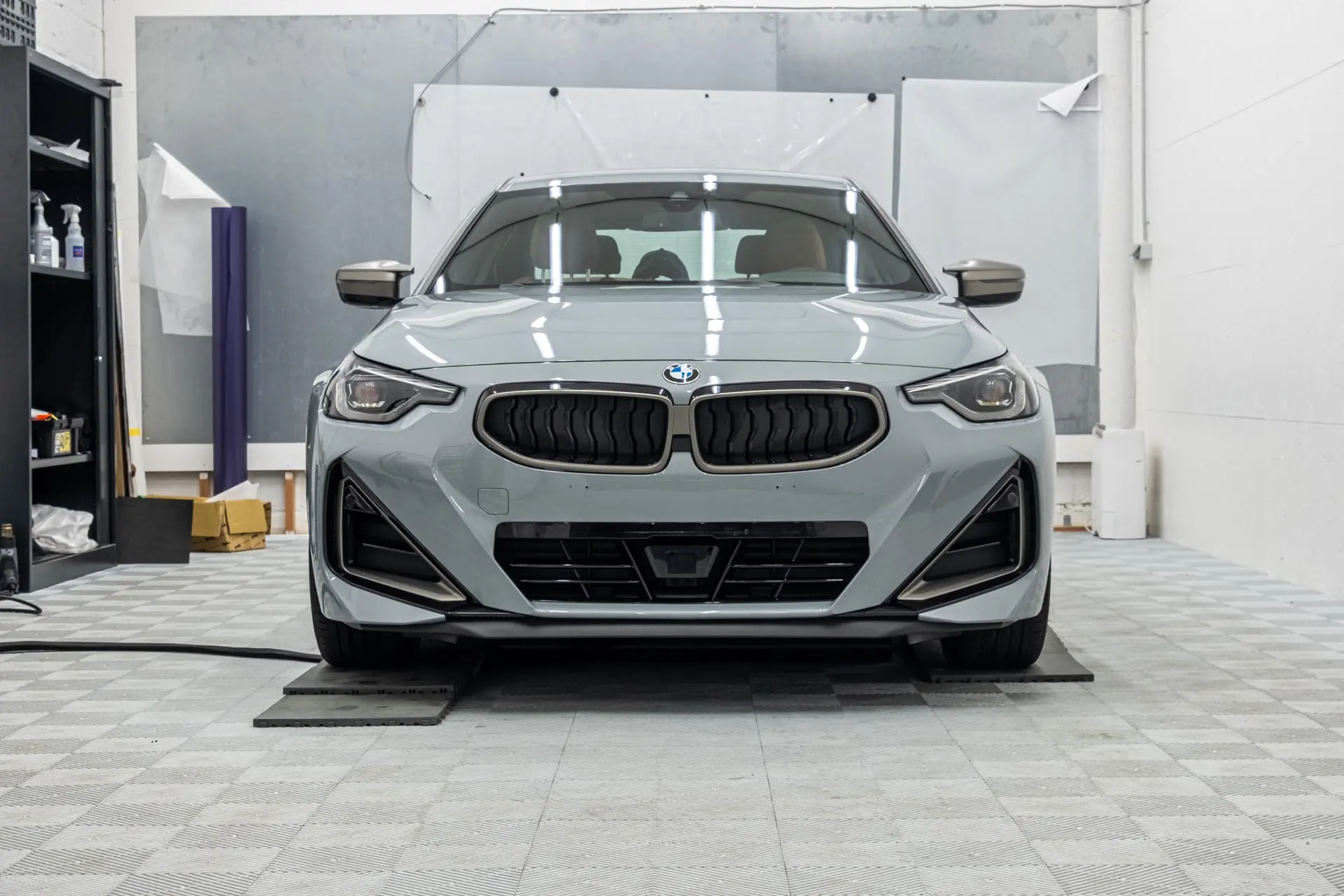 BMW M240i avec traitement céramique pour peinture matte - Face avant du véhicule
